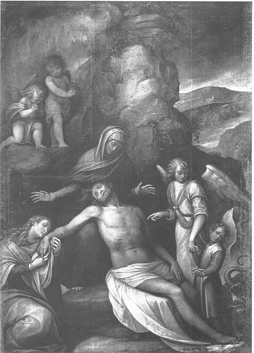 Cristo in pietà con la Madonna, Maddalena e angelo custode - Pinacoteca Brera, Milano